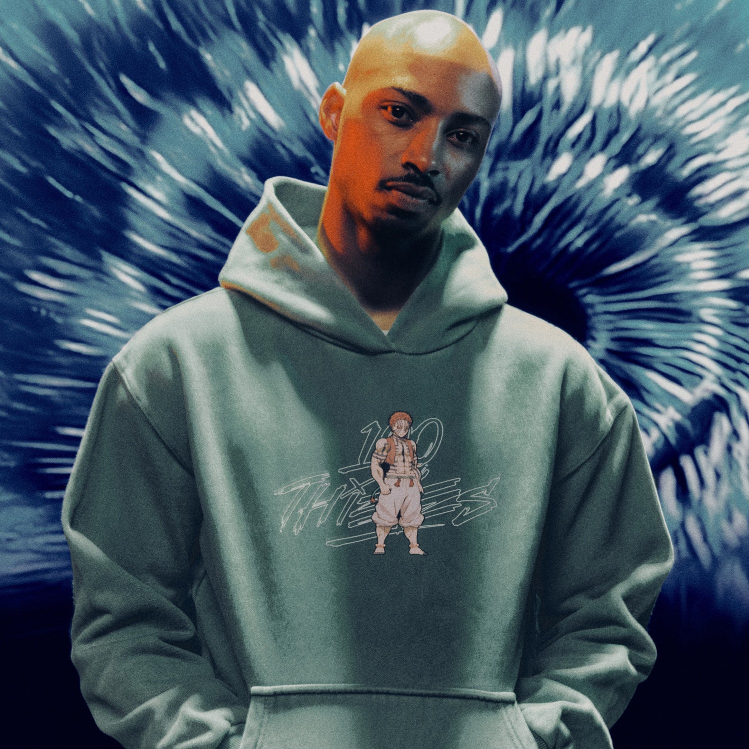 Akaza Hoodie - Sage Green - Image 2