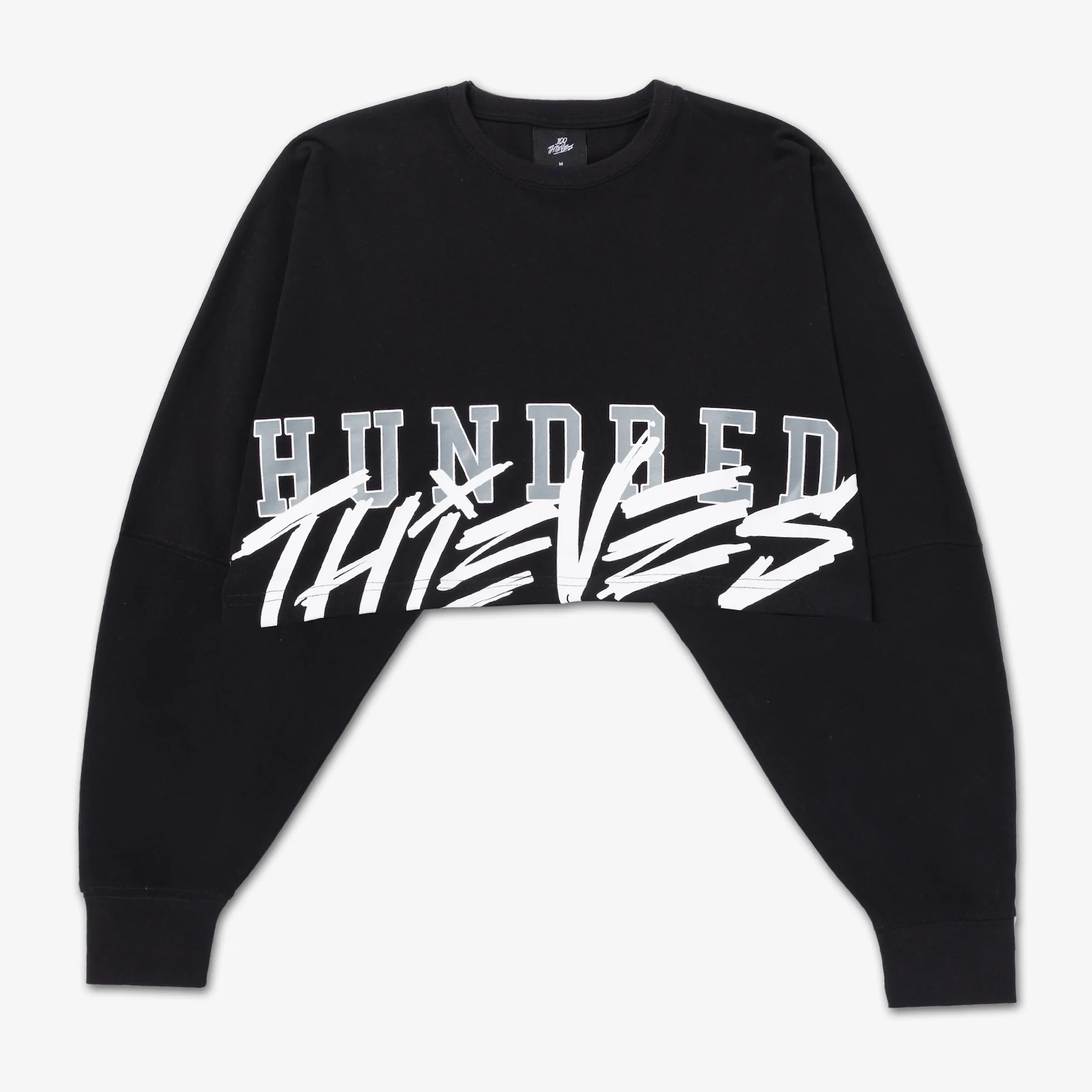 Womens Cropped LS - Black